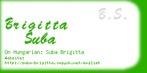 brigitta suba business card